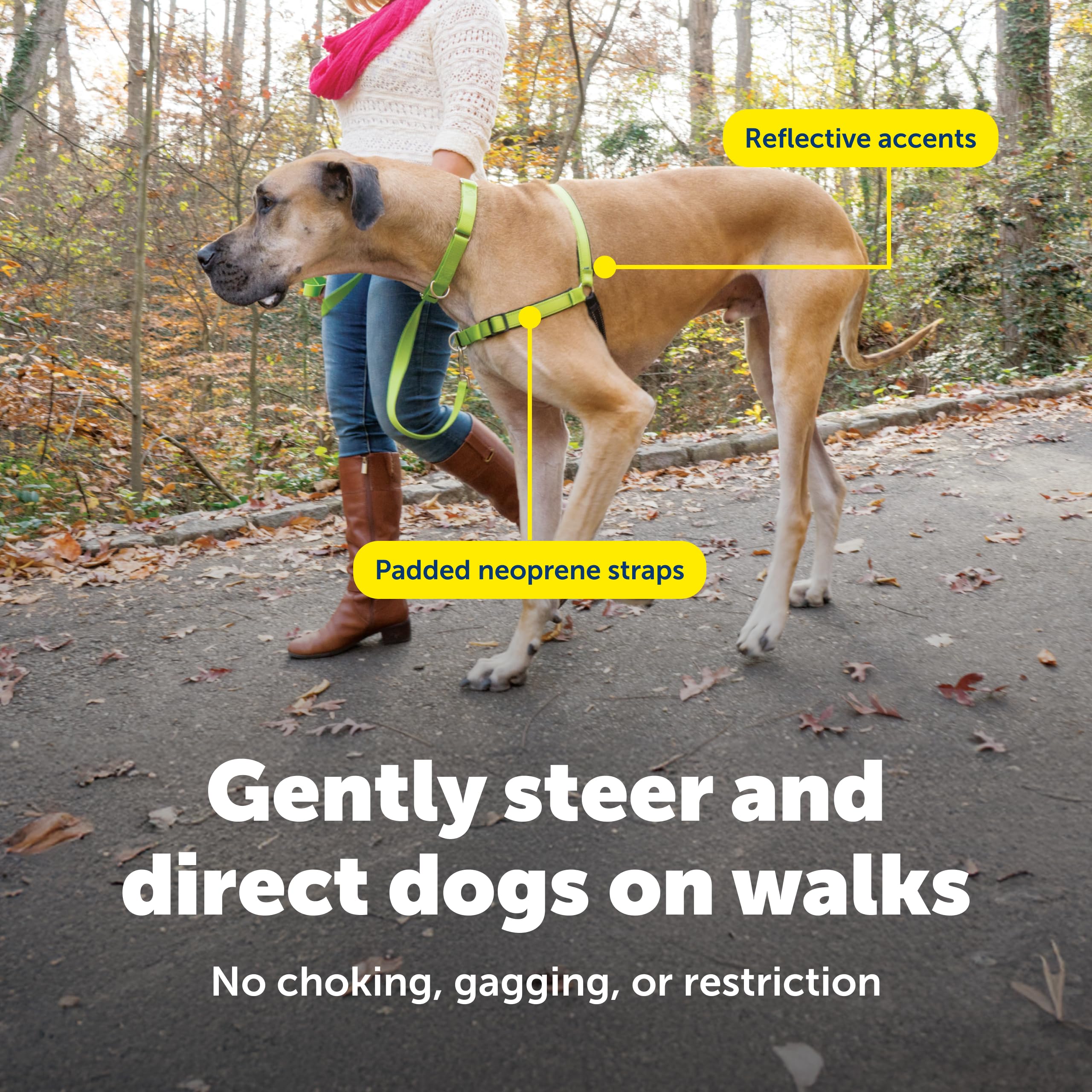 PetSafe Easy Walk Deluxe evita tirones distribuyendo la presión en el pecho
