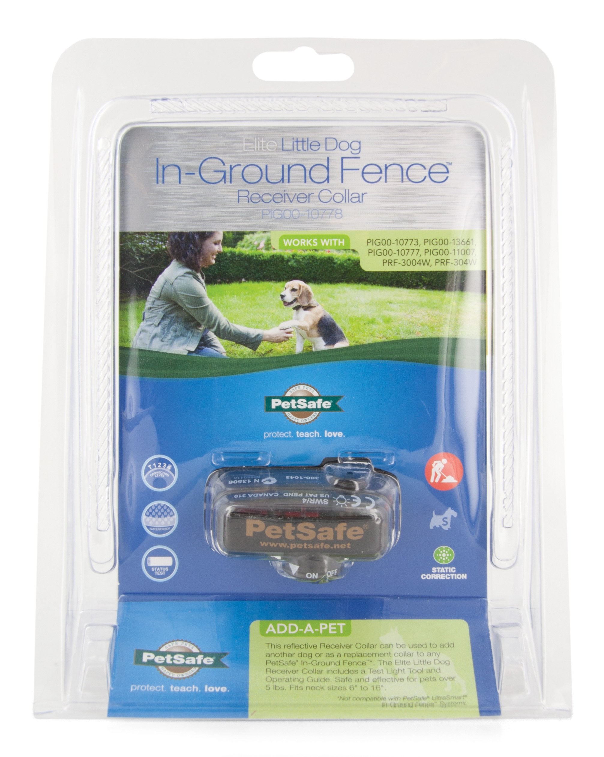 Ajuste rápido QuickFit del collar receptor PetSafe Elite para un ajuste perfecto