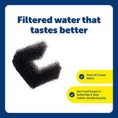 Filtro PetSafe de espuma para fuente Viva 64oz, acero inoxidable