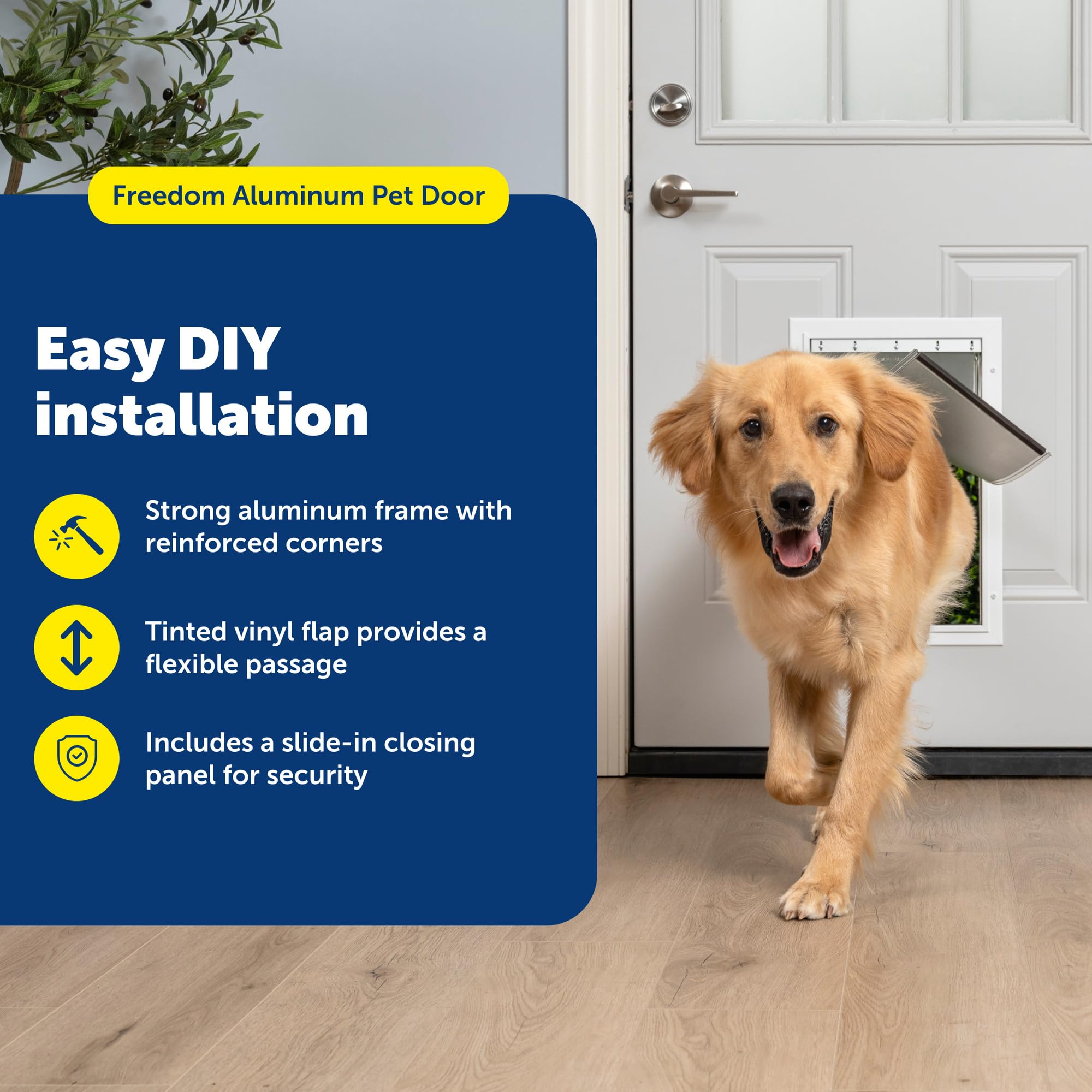 PetSafe Freedom Aluminum: borde reforzado para mayor durabilidad frente al uso diario.