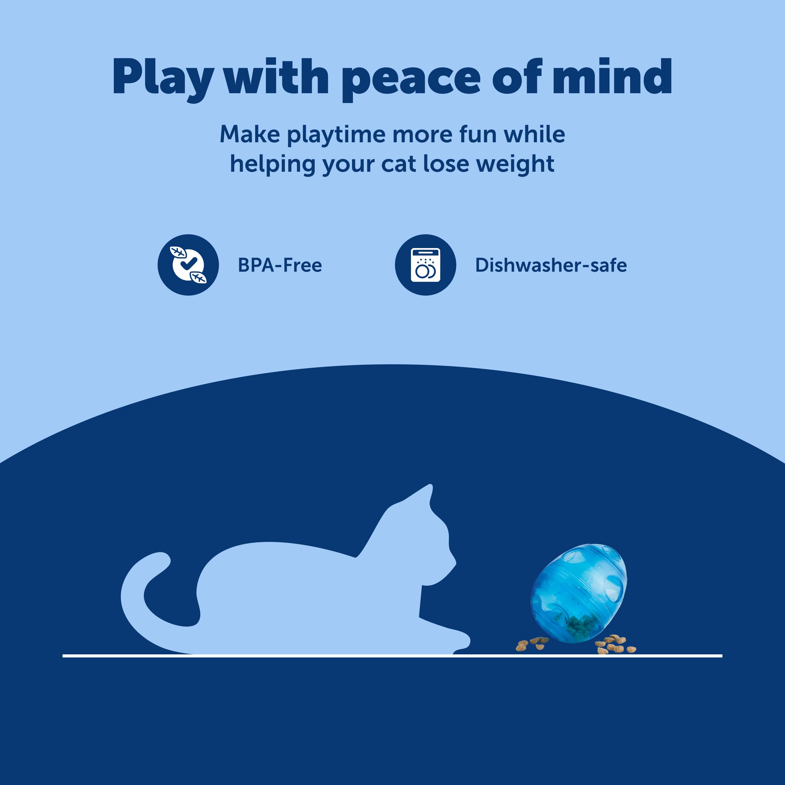 PetSafe FUNkitty Egg-Cersizer presenta movimiento de caza con un diseño estimulante