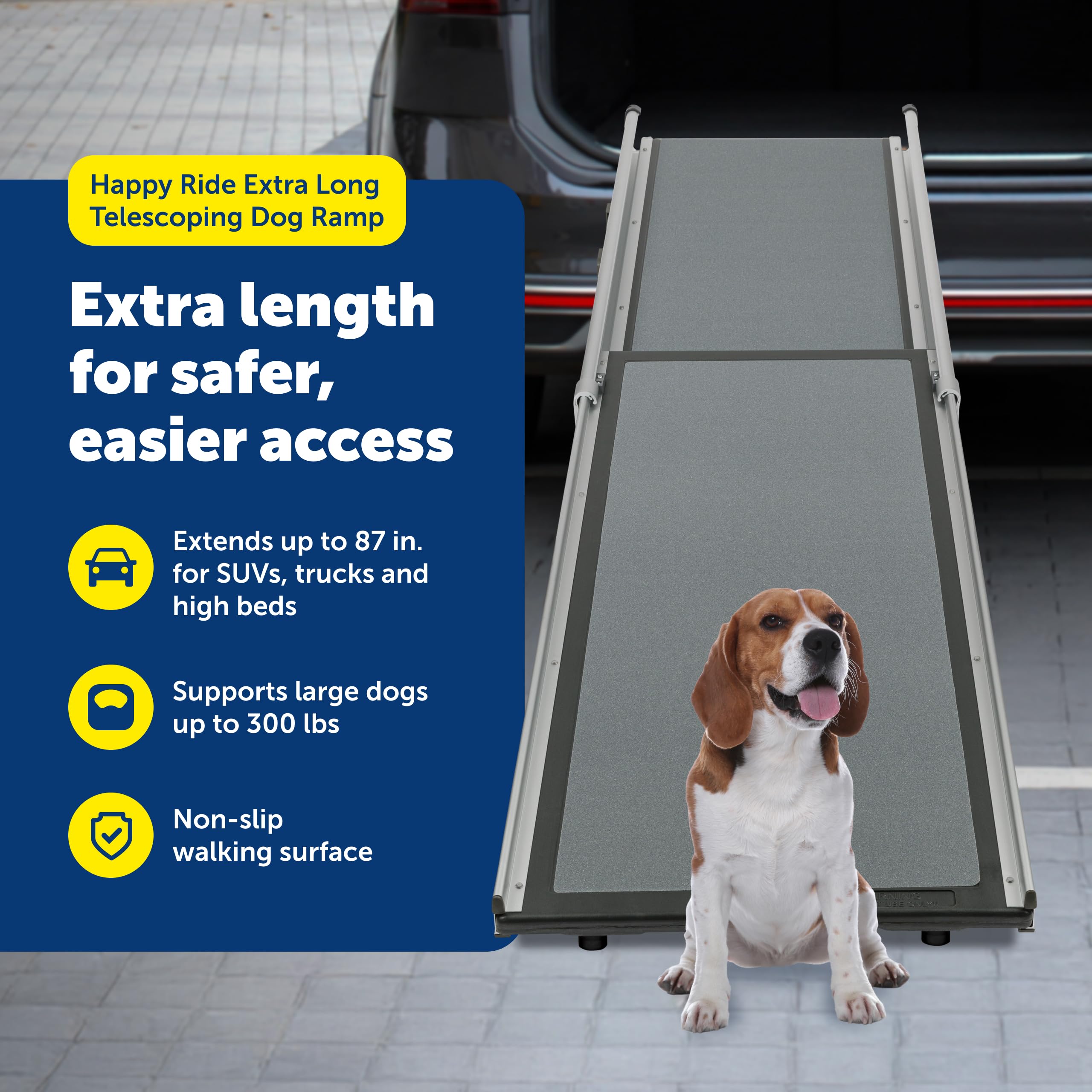 PetSafe Happy Ride Compact: superficie antideslizante para paso estable.