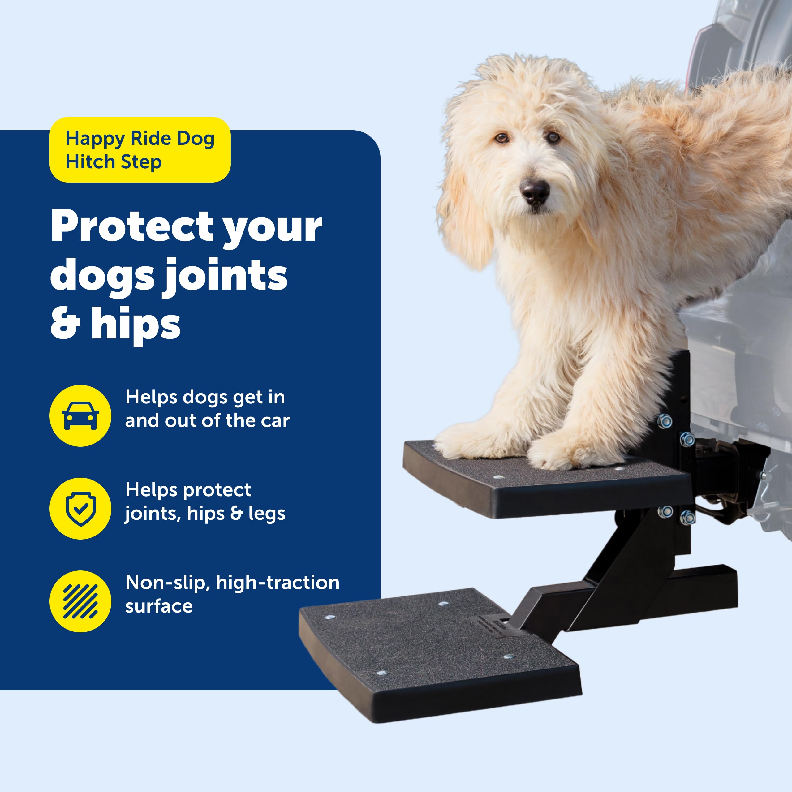 PetSafe Happy Ride PupSTEP fácil de montar en receptor de enganche
