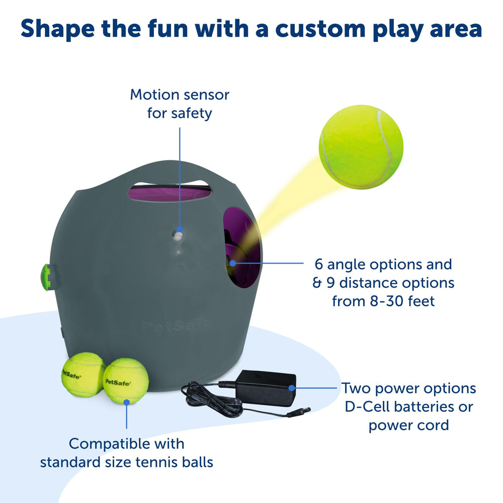 PetSafe Ángulo configurable para diferentes trayectos de la pelota