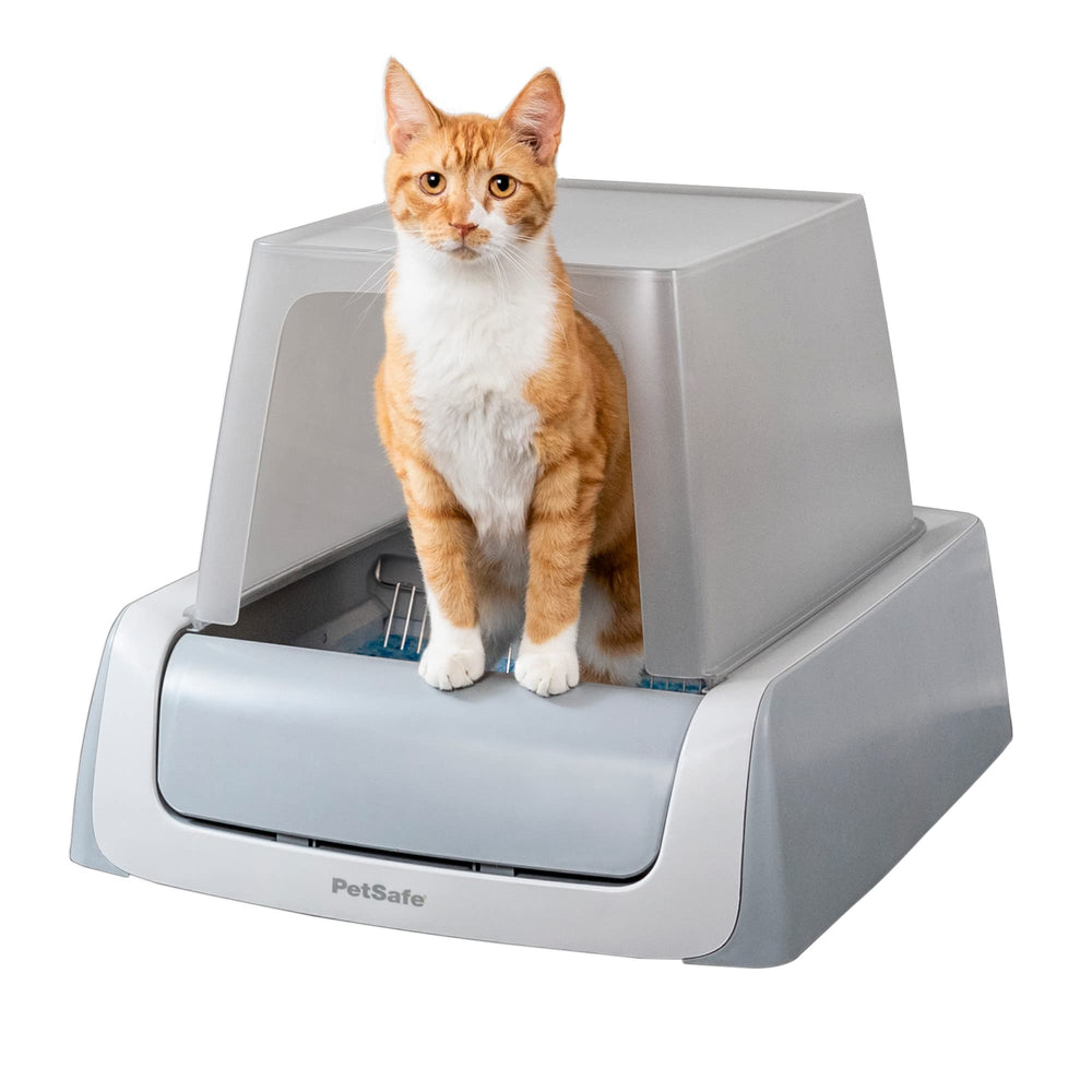 PetSafe Legacy ScoopFree Crystal Pro bandeja-desechable, cambio higiénico y sencillo.