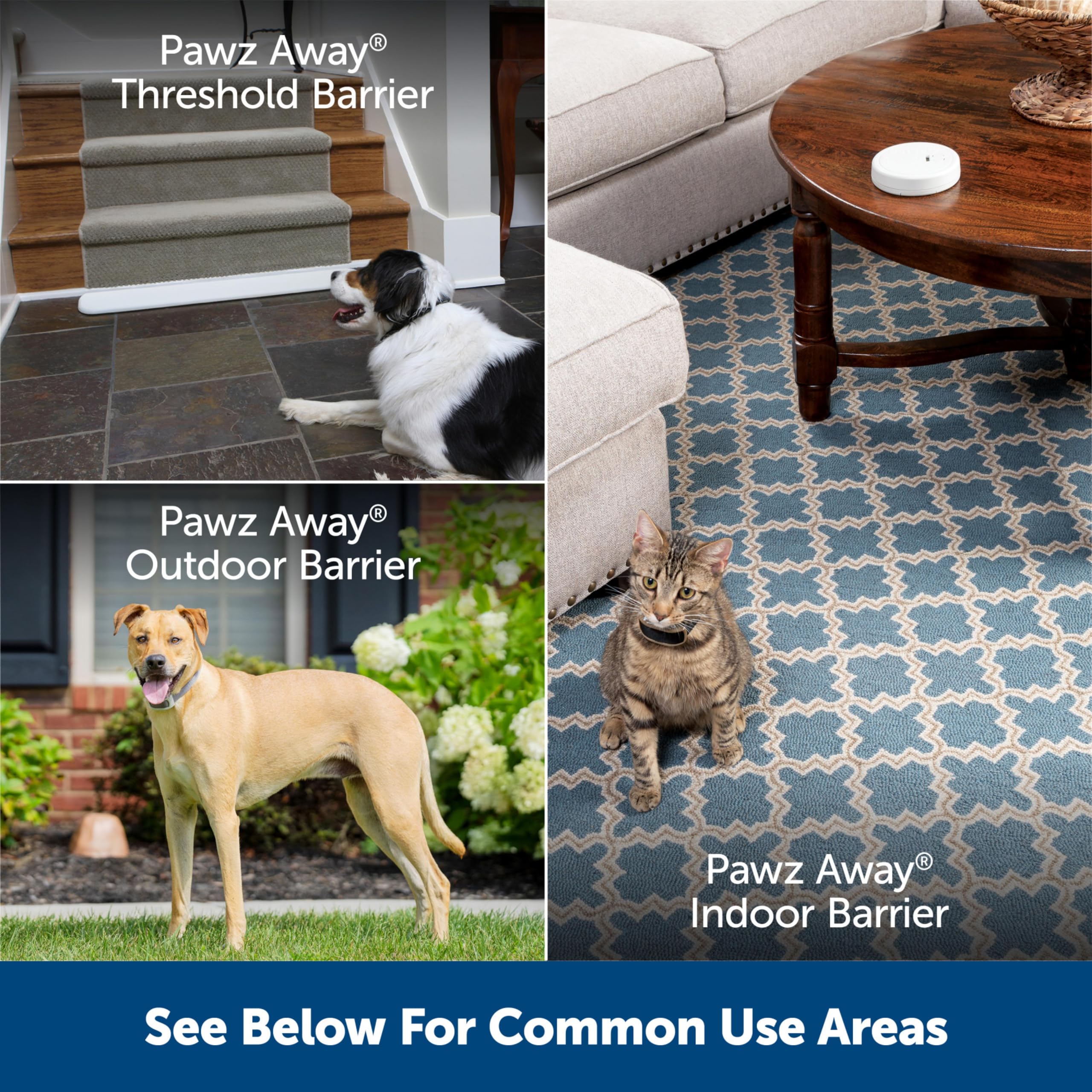 PetSafe Pawz Away Uso en cocinas y escaleras, mejora convivencia.