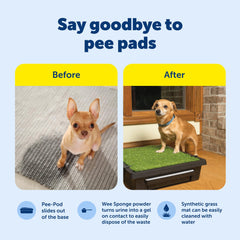 PetSafe Pet Loo polvo absorbente para control de olores.