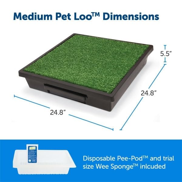 PetSafe Pet Loo tamaño mediano para razas medianas.
