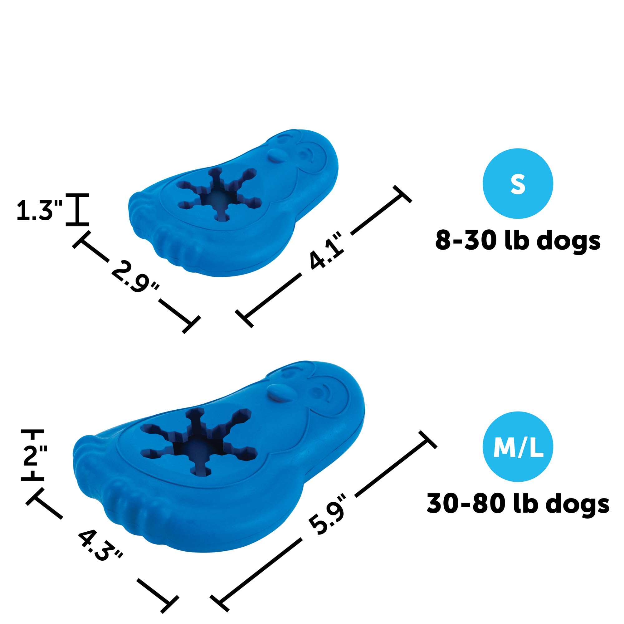 PetSafe Pinguino Frío, compartimento relleno, permite snacks congelados para entretenimiento prolongado.