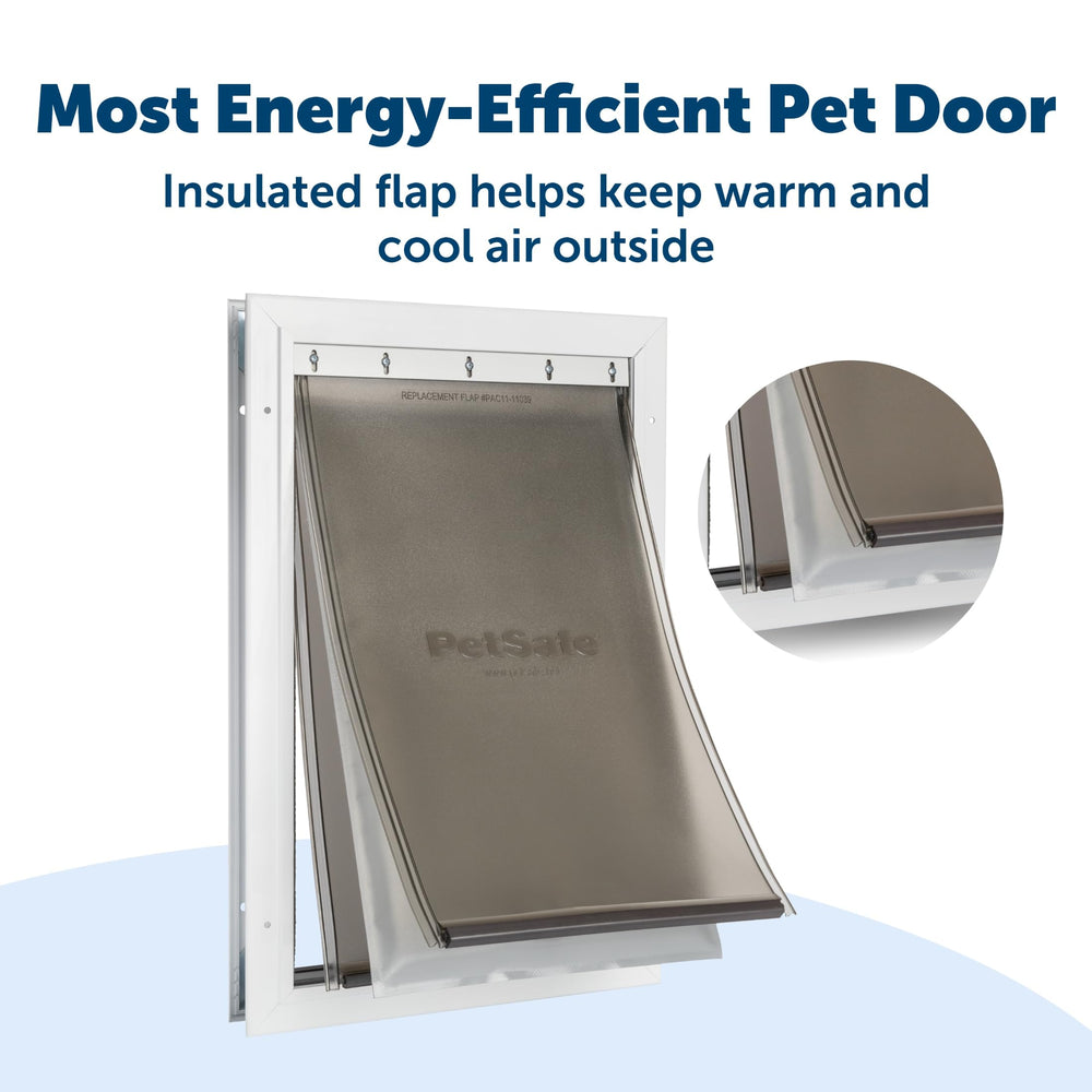 PetSafe puerta con barrera térmica triple para conservar calor y bloquear corrientes de aire