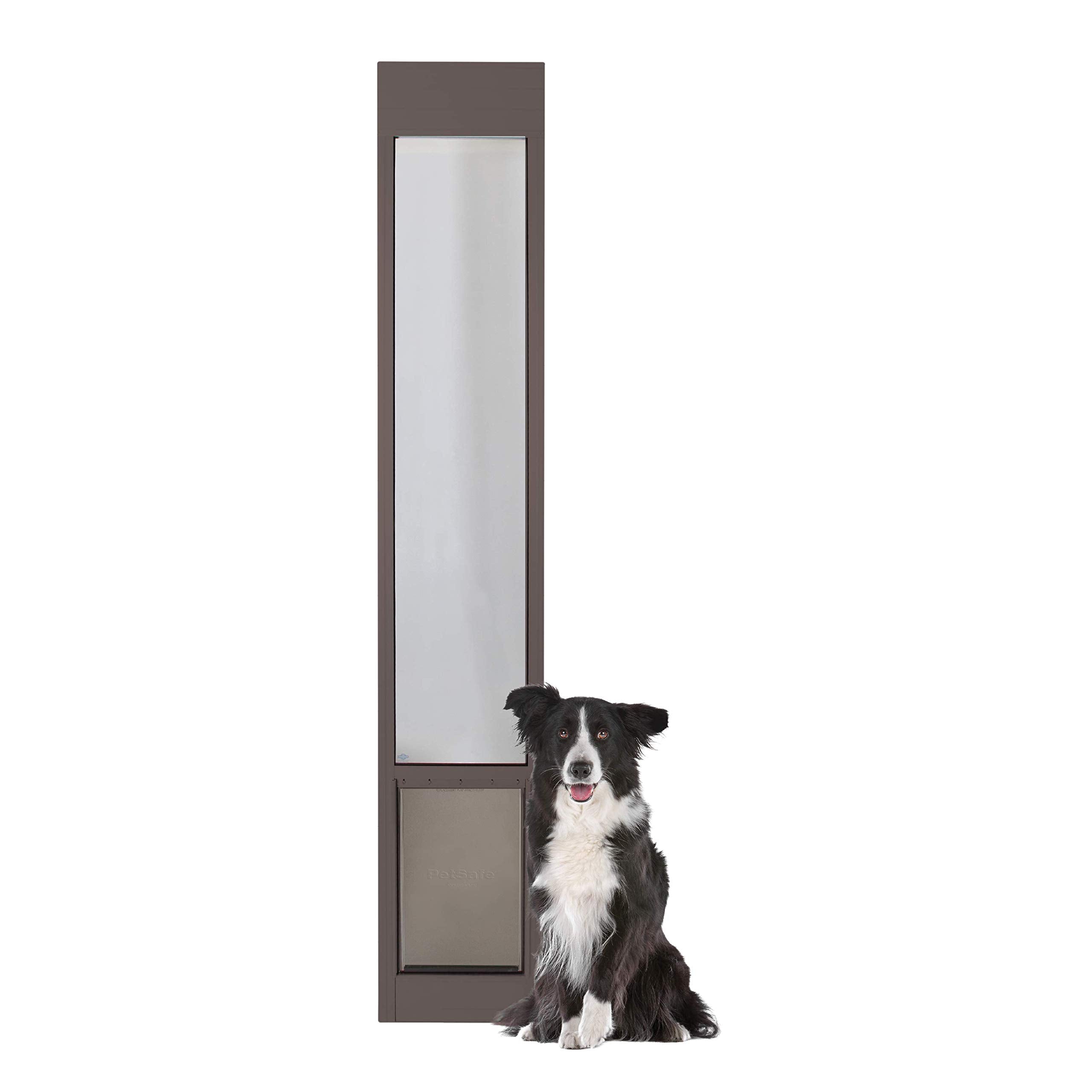 Puerta PetSafe para mascotas deslizante de vidrio bronce: acceso cómodo sin perforaciones