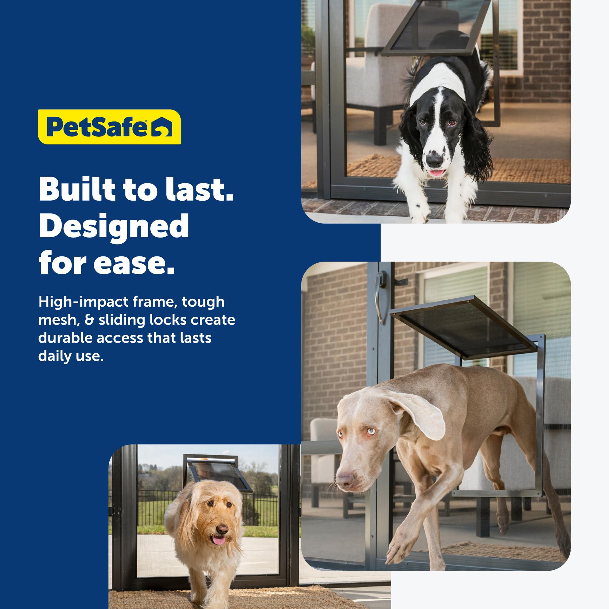 PetSafe Puerta para Mascotas Hasta 100 lb: adecuada para perros grandes.