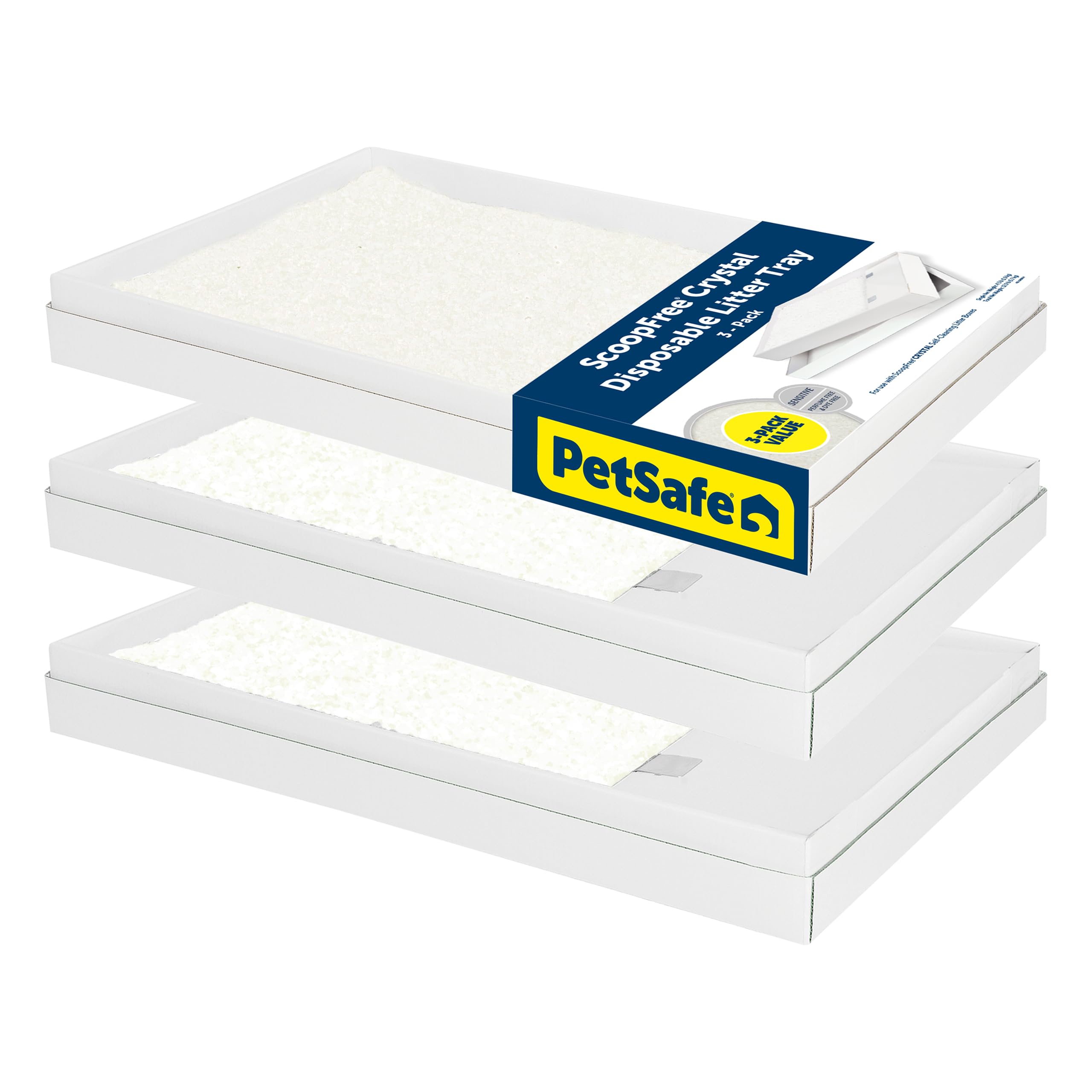 PetSafe ScoopFree Bandeja cristal desechable, lista para uso diario