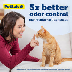 PetSafe ScoopFree, control de olores con cristales de sílice para casa más fresca
