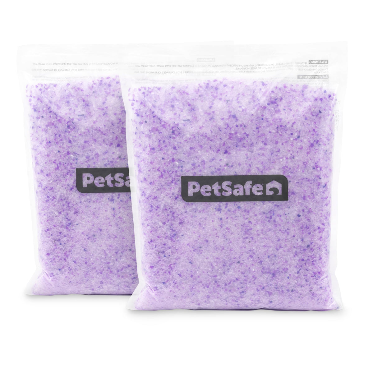 PetSafe ScoopFree Premium Crystal Litter en empaque lavanda de 4.3 lb, dos paquetes