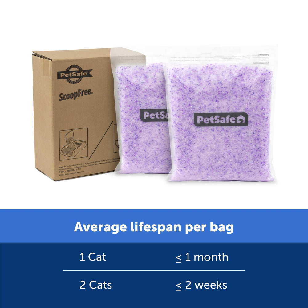 PetSafe ScoopFree Premium Crystal Litter fragancia lavanda para un ambiente más fresco