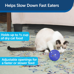 PetSafe SlimCat apertura ajustable, adapta la dificultad para comer lentamente.