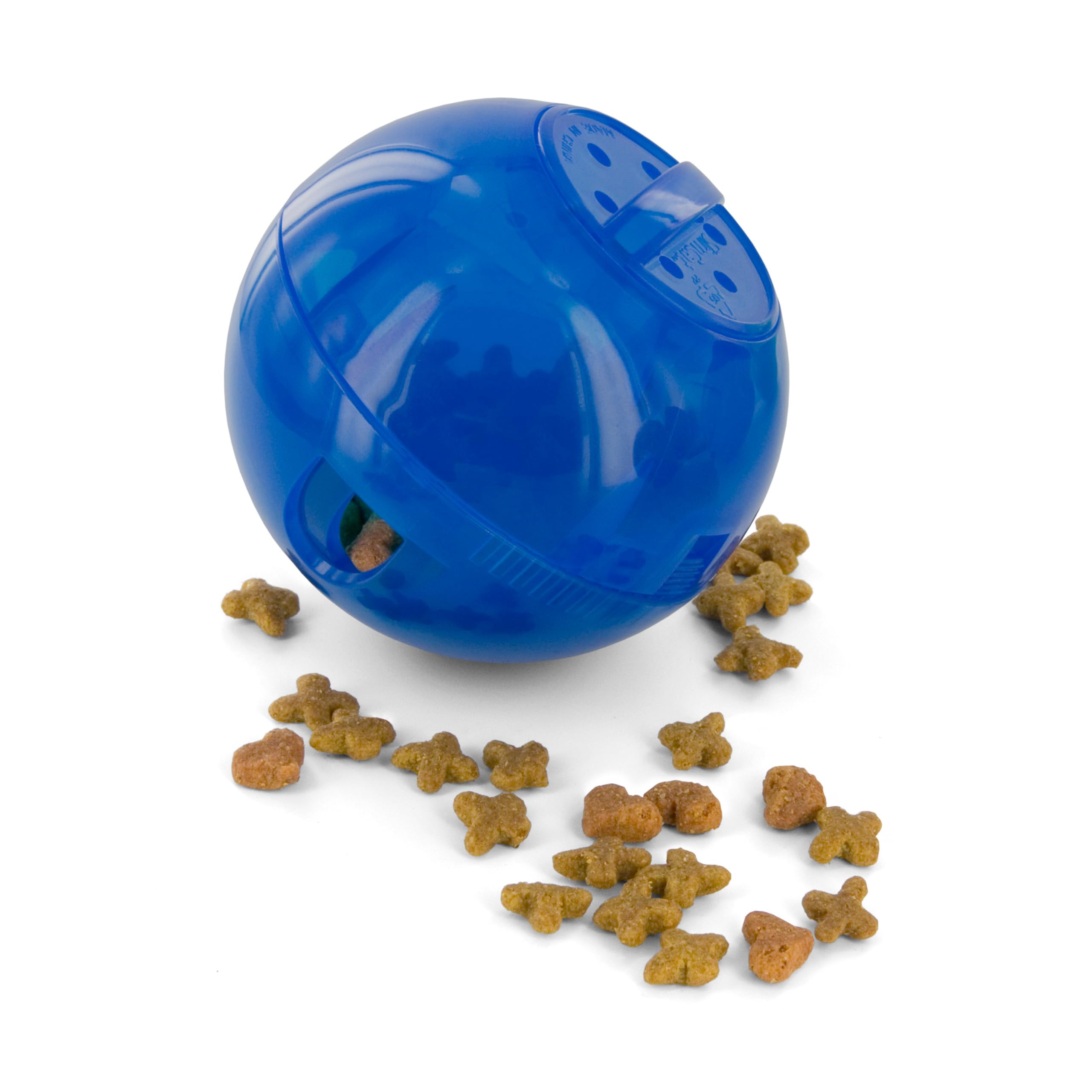 PetSafe SlimCat bola interactiva, estimula juego activo y control de porciones para gatos.