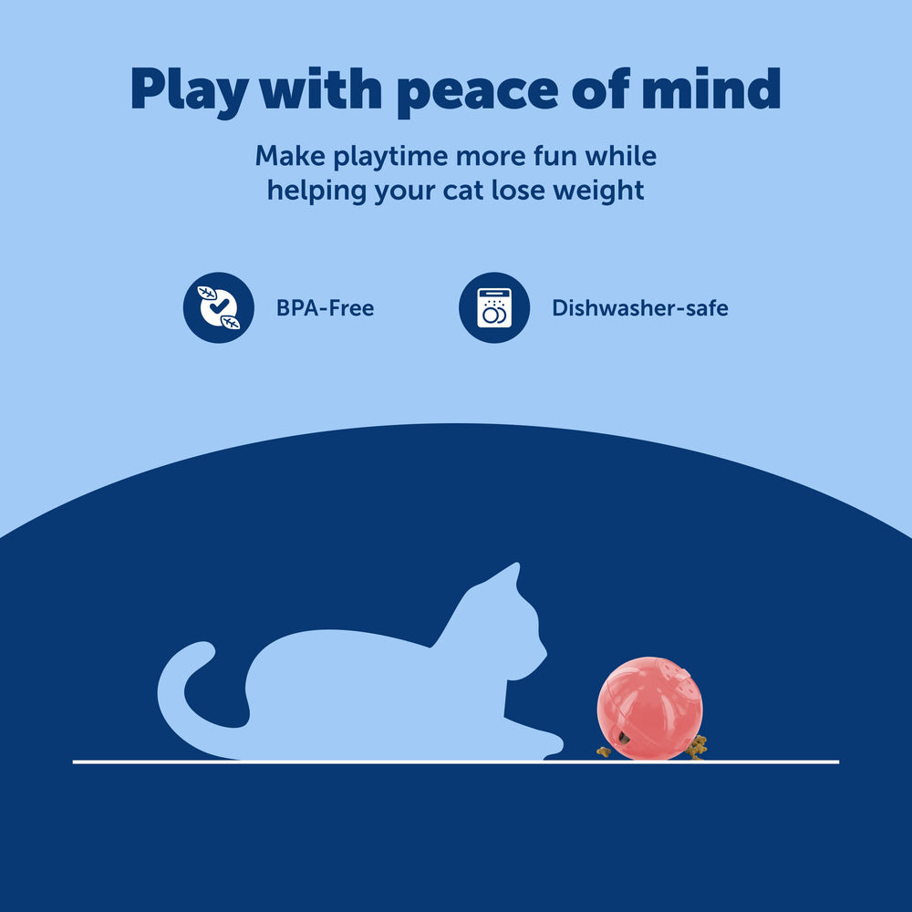 PetSafe SlimCat versión rosa, añade estilo durante la hora de comida.