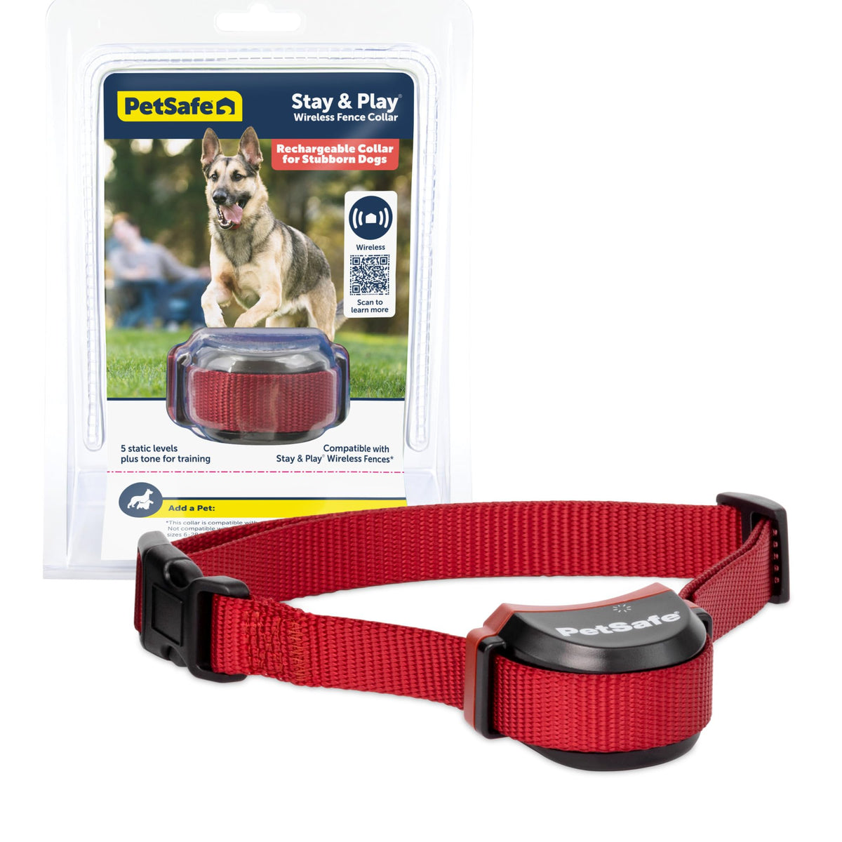 PetSafe Stay & Play receptor collar inalámbrico para libertad segura al aire libre.