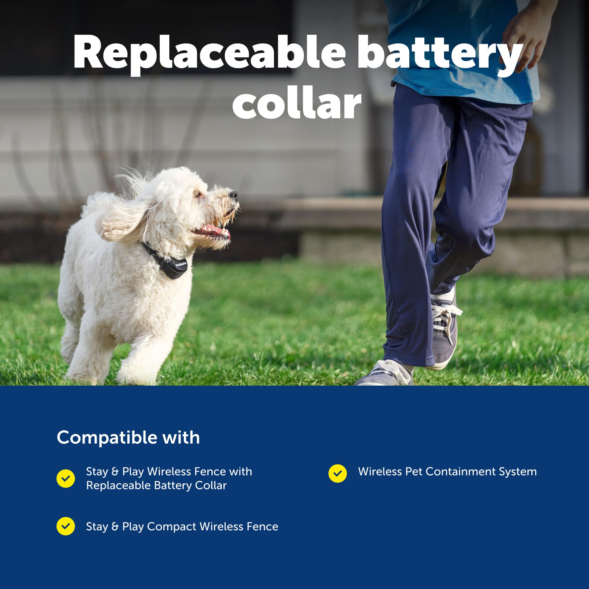 PetSafe Stay & Play alcance ajustable, adapta la cerca al jardín.