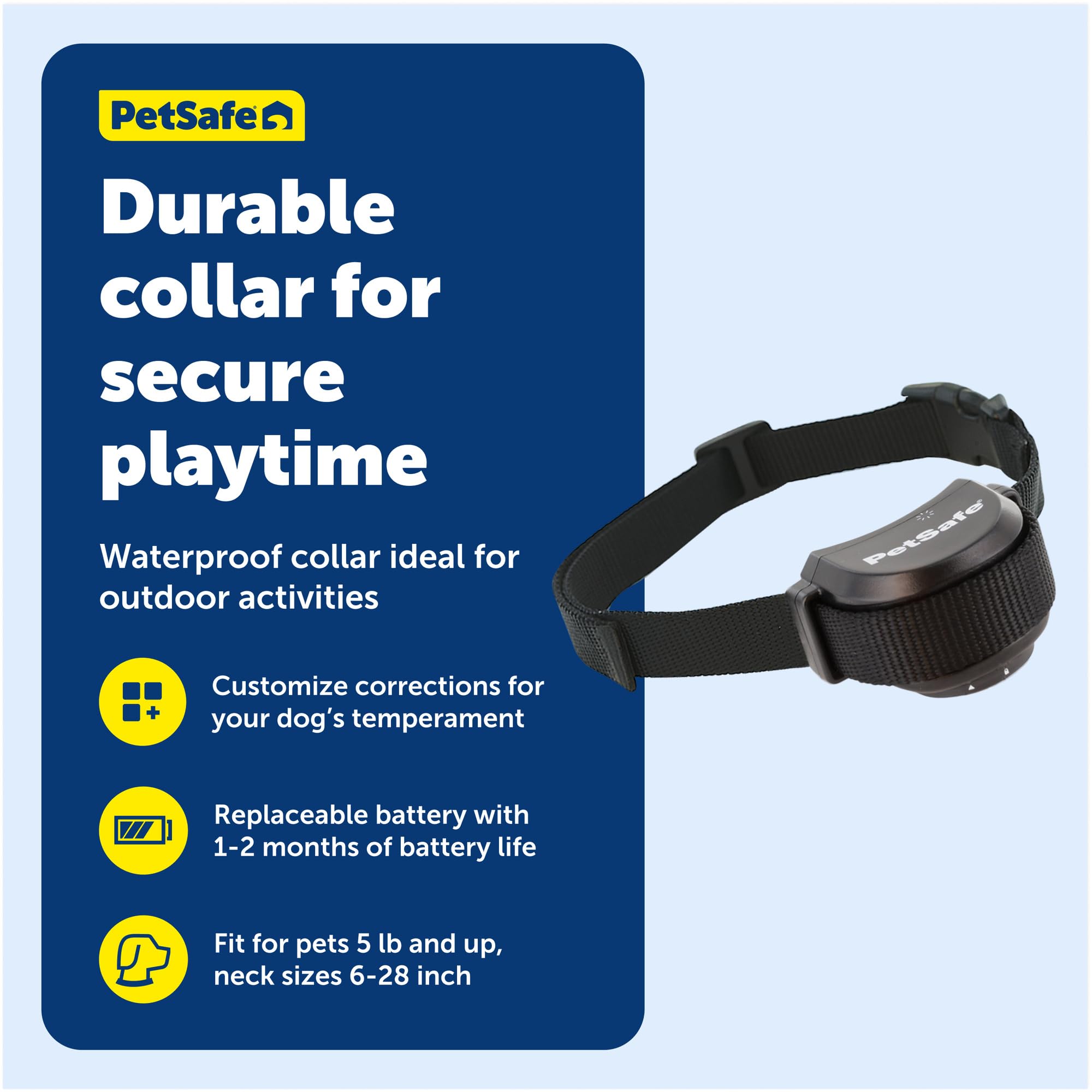 PetSafe Stay & Play transmisor de entrenamiento, fácil de usar para delimitar áreas.