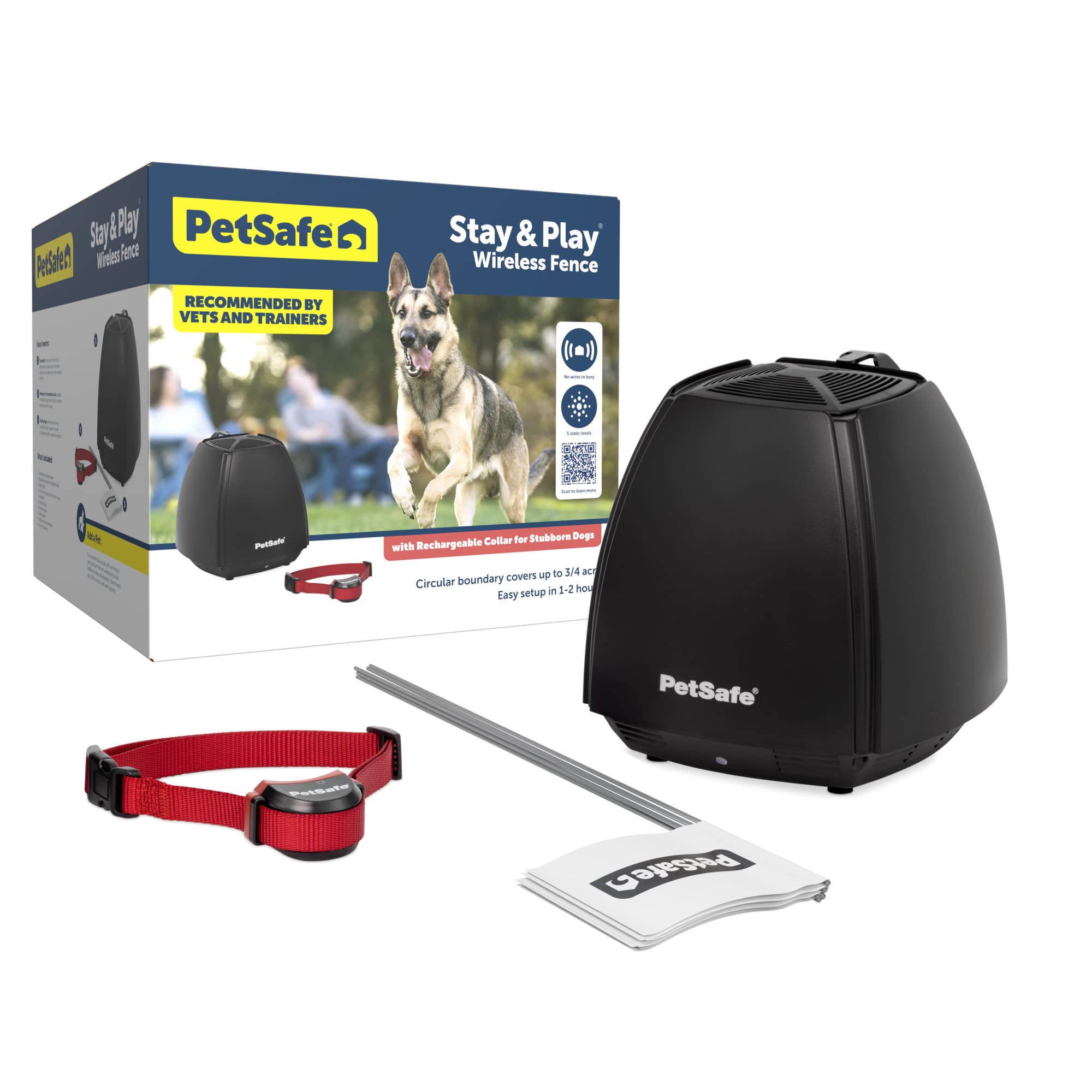 Transmisor de PetSafe Stay & Play para límites invisibles sin cavar