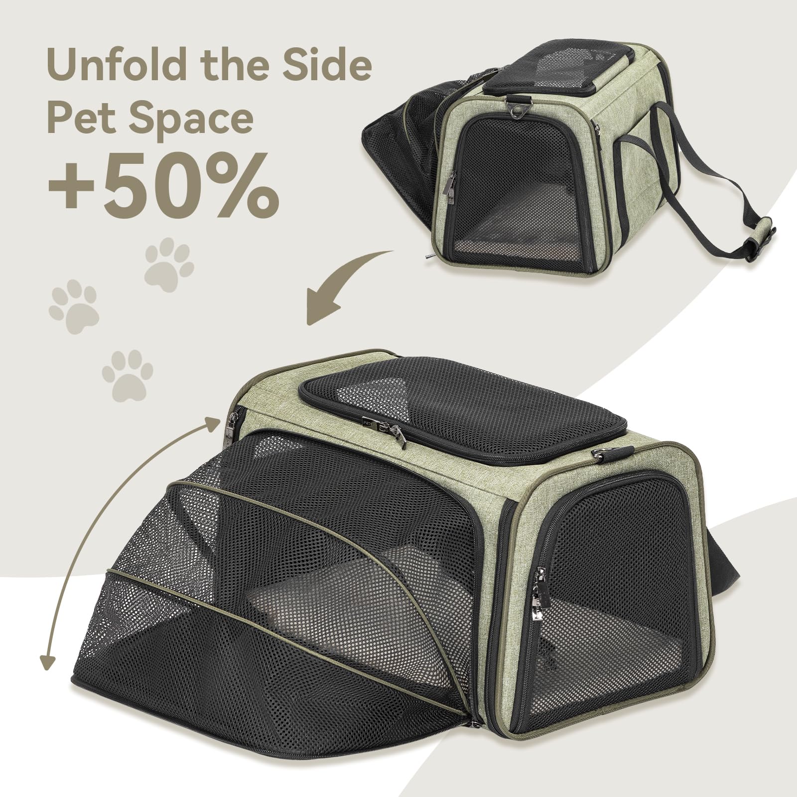 Petsfit almohadilla interior desmontable fácil de limpiar