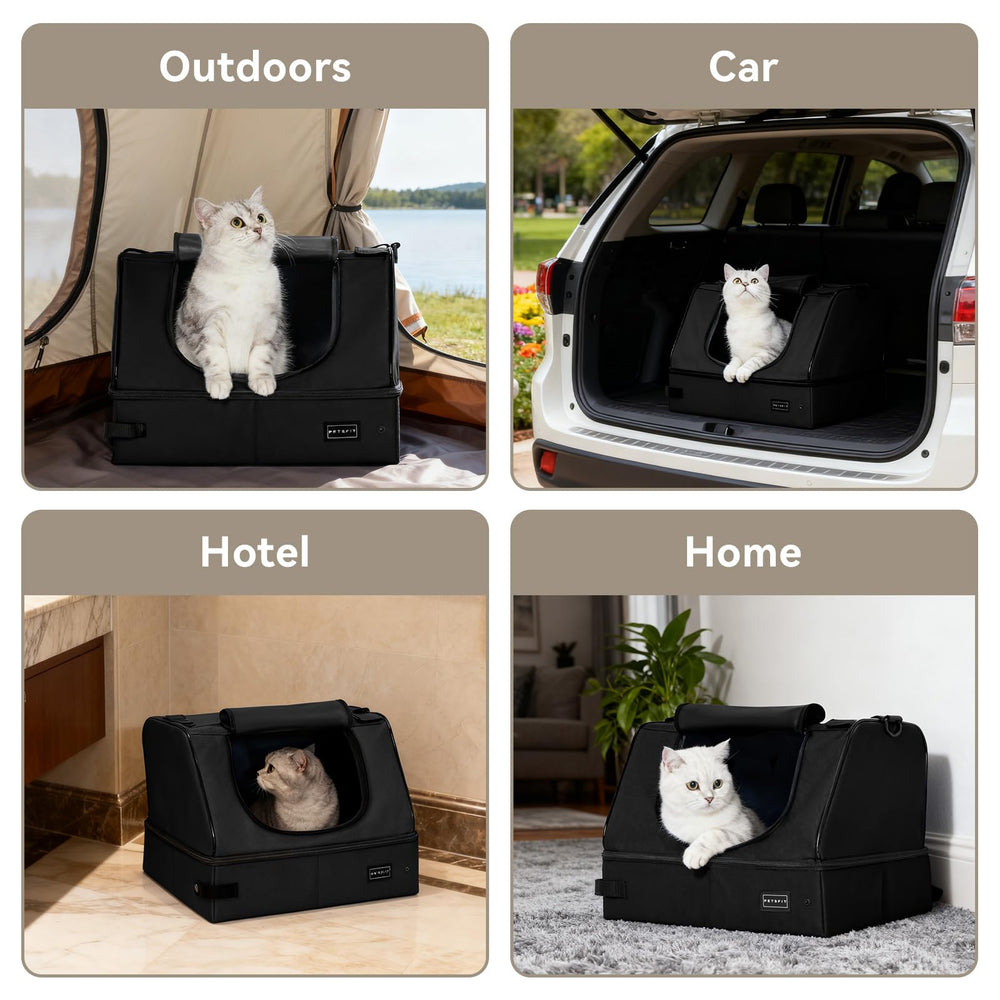 Petsfit caja de viaje ligera, solo 2 libras para transportar fácilmente.