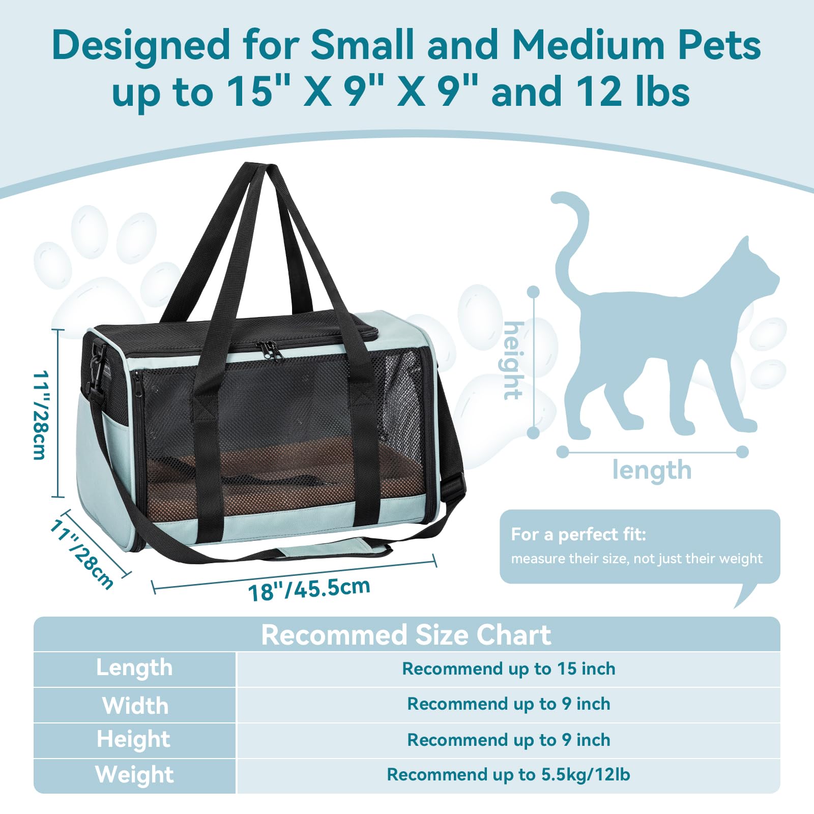 PETSFIT diseño escape-resistente, perfecto para gatos nerviosos en viaje
