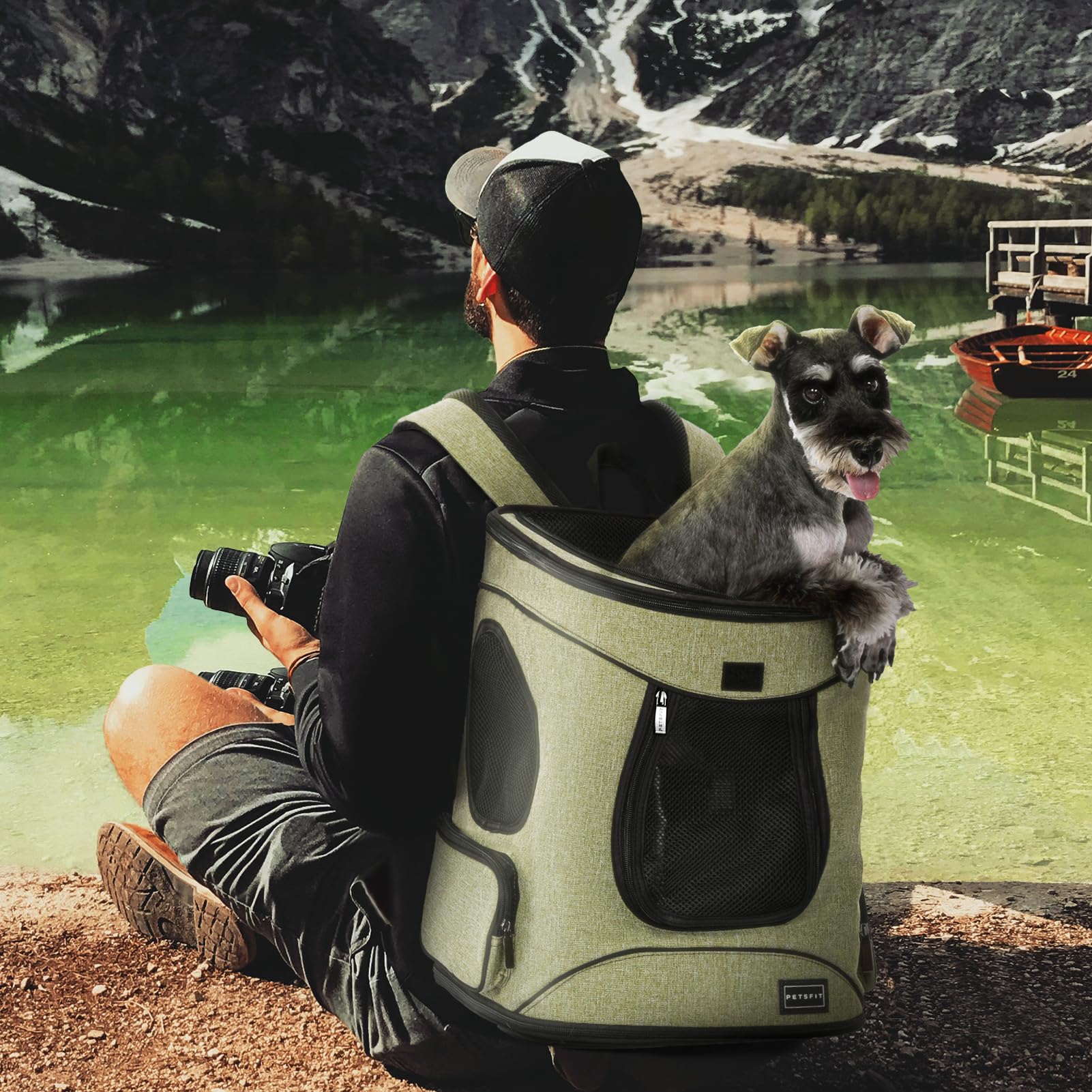 Petsfit tejido 600D Oxford resistente a arañazos para uso prolongado