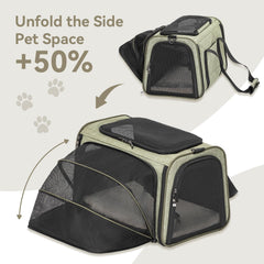 Petsfit portador con malla ventilada en dos caras para buena circulación de aire