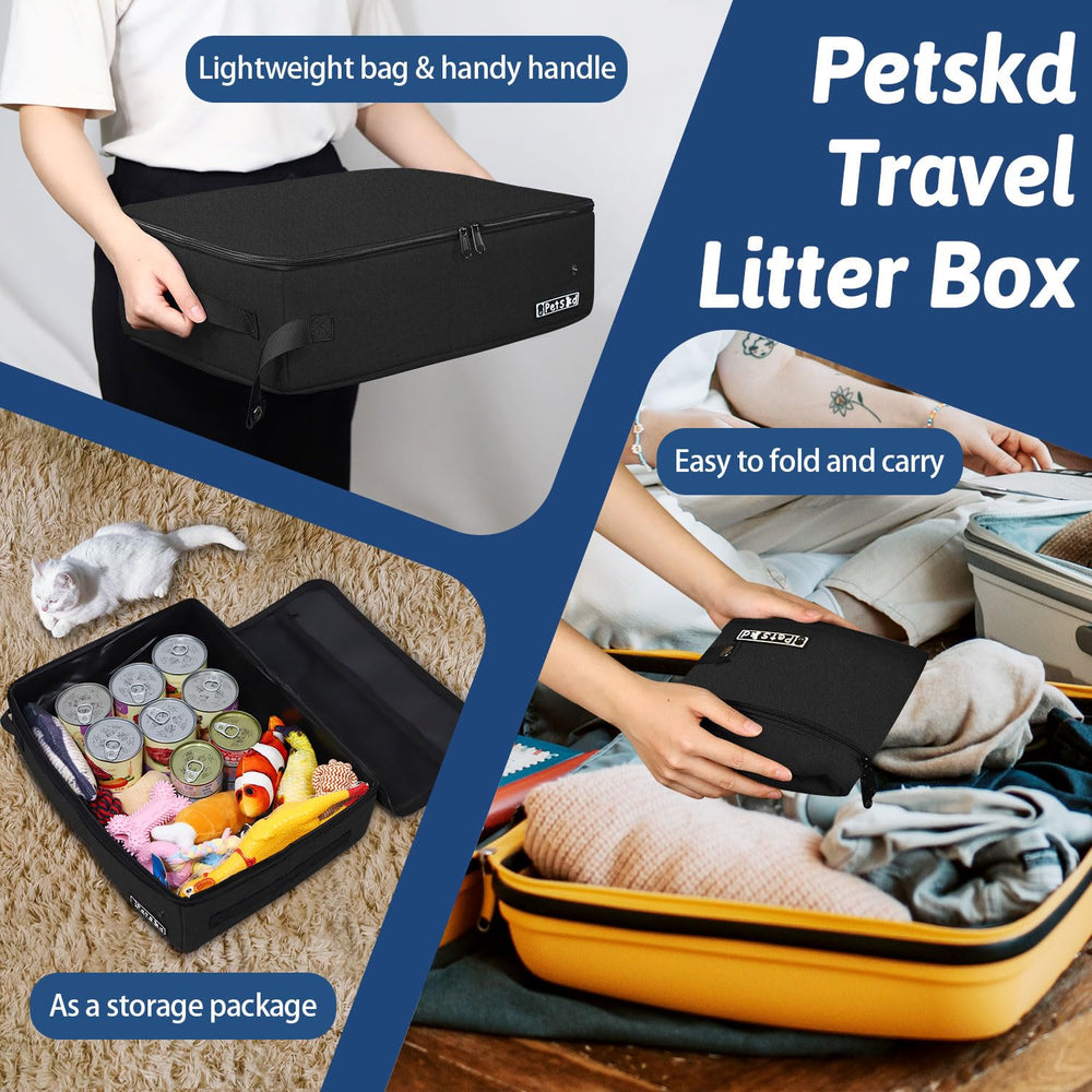 Petskd caja portatil para gatos, fácil de limpiar y lavar a máquina.