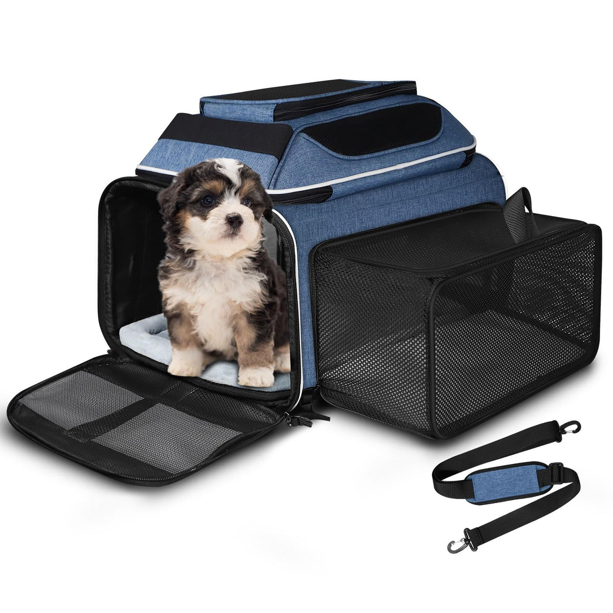 Petskd portador de mascotas bajo el asiento, perfecto para viajes en avión