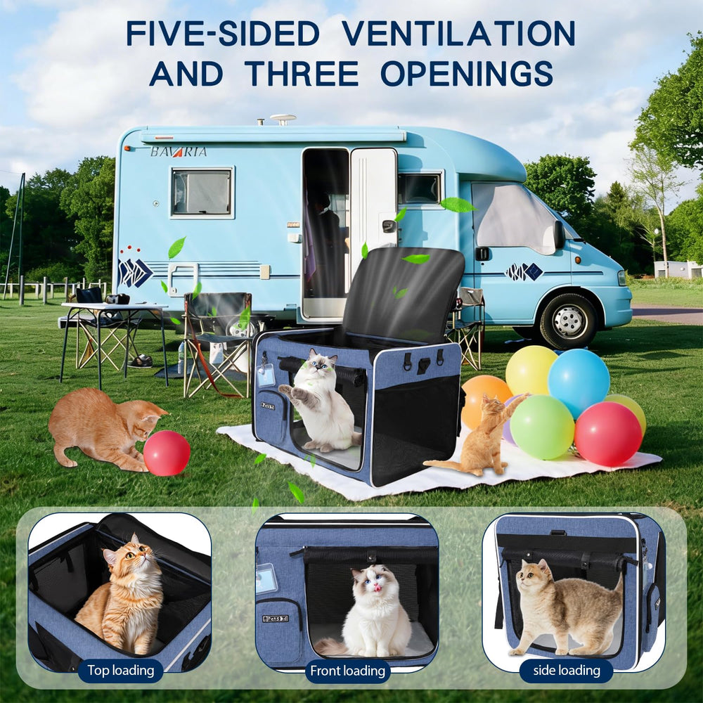 Petskd transportín XL con base impermeable, limpieza facilitada