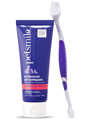 Pasta dental Petsmile en tubo, sabor pollo rostizado para mascotas.