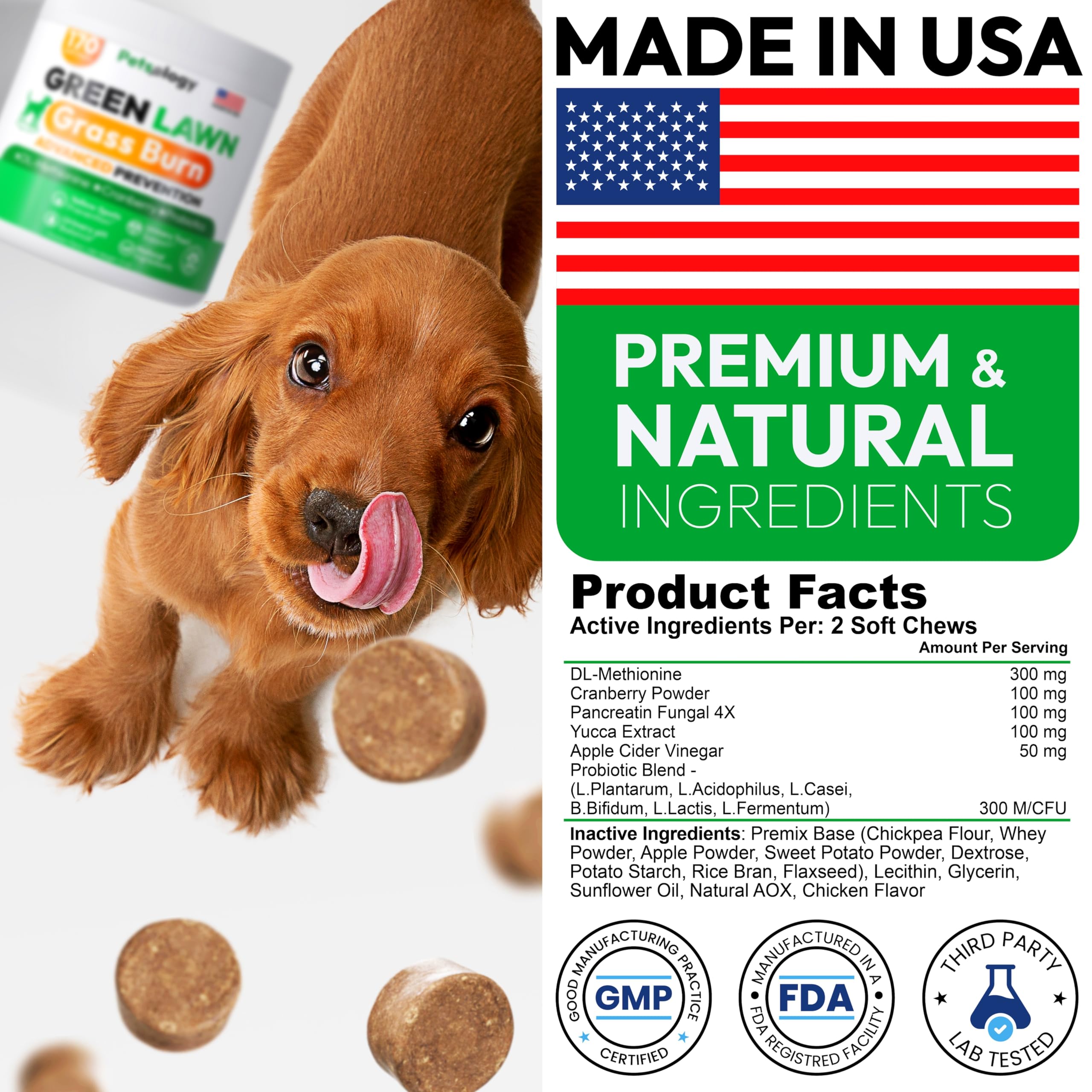 Petsology ingredientes naturales como DL-Metionina y arándano para neutralizar orina