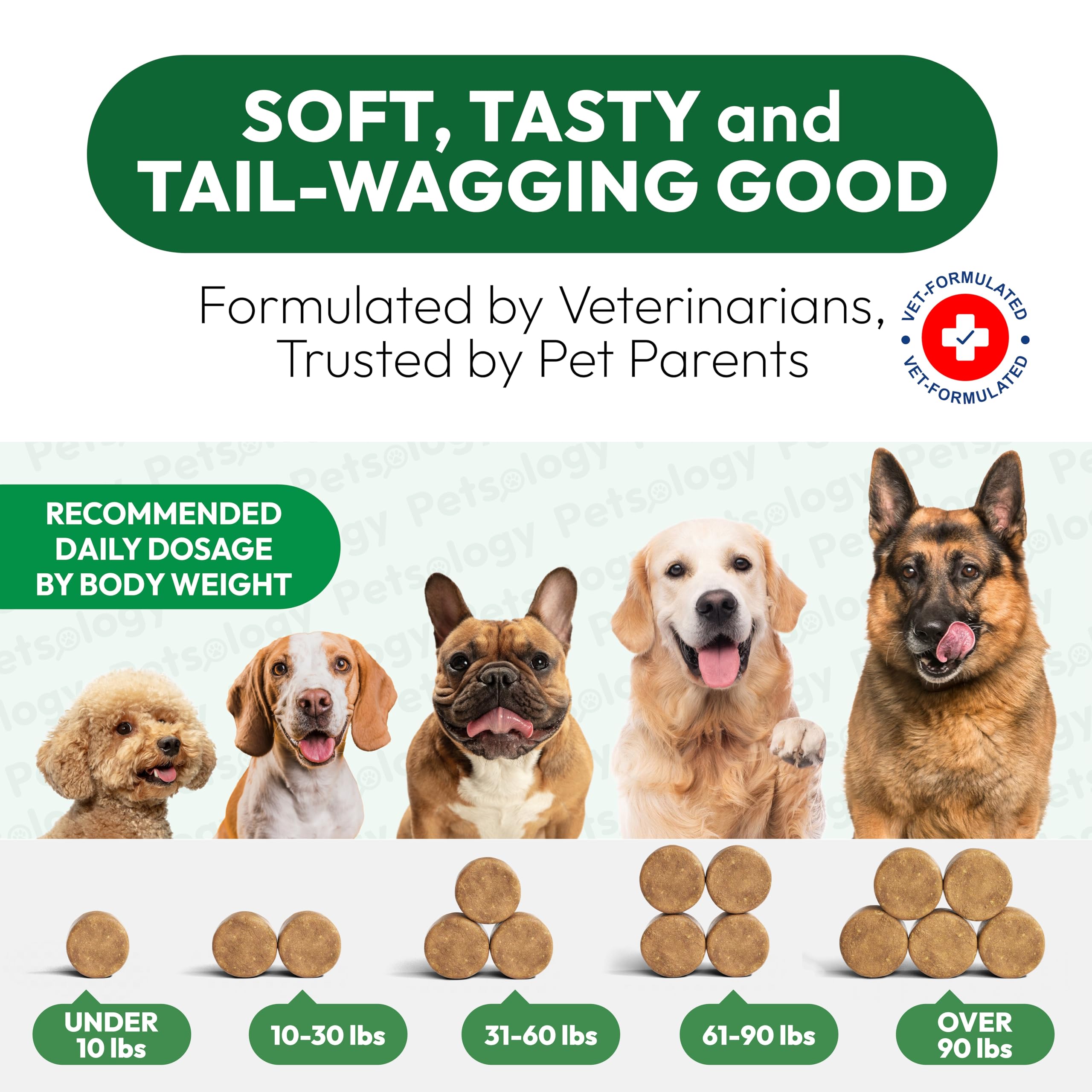 Petsology Glucosamina para perros: mejora la movilidad en actividades diarias.