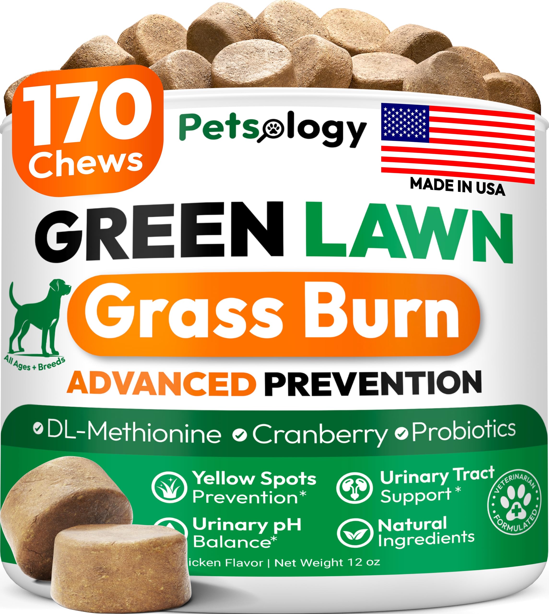 Petsology perrito neutralizador de orina en cesped frasco para uso seguro