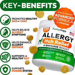 Petsology probióticos y Omega 3 para perro, apoyo digestivo y piel sana.