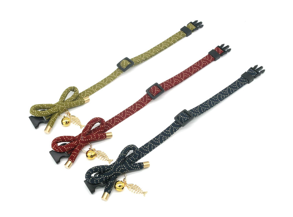 Lazo japonés Bowknot en collar PetSoKoo para estilo diario.