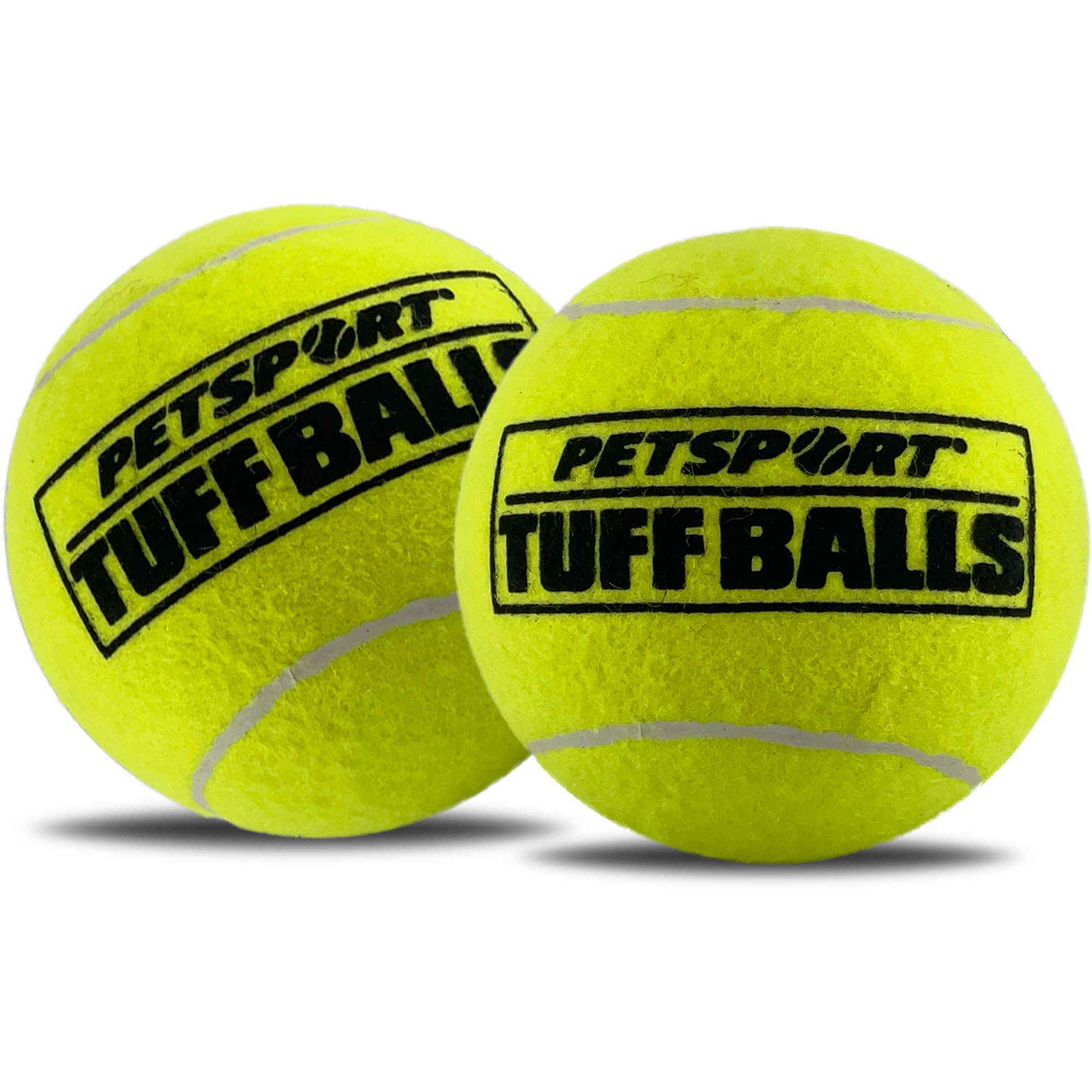 PetSport Mini Tuff Ball, pelota de tenis para mordedores activos con durabilidad extra