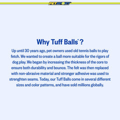 PetSport Mini Tuff Ball, pelota no tóxica y segura para perros
