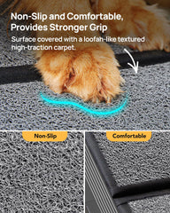 PetThem rampa para perro ayuda a proteger articulaciones al subir al vehículo.