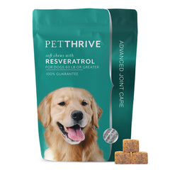 PetThrive masticables suaves para articulaciones, ideal para movilidad diaria.