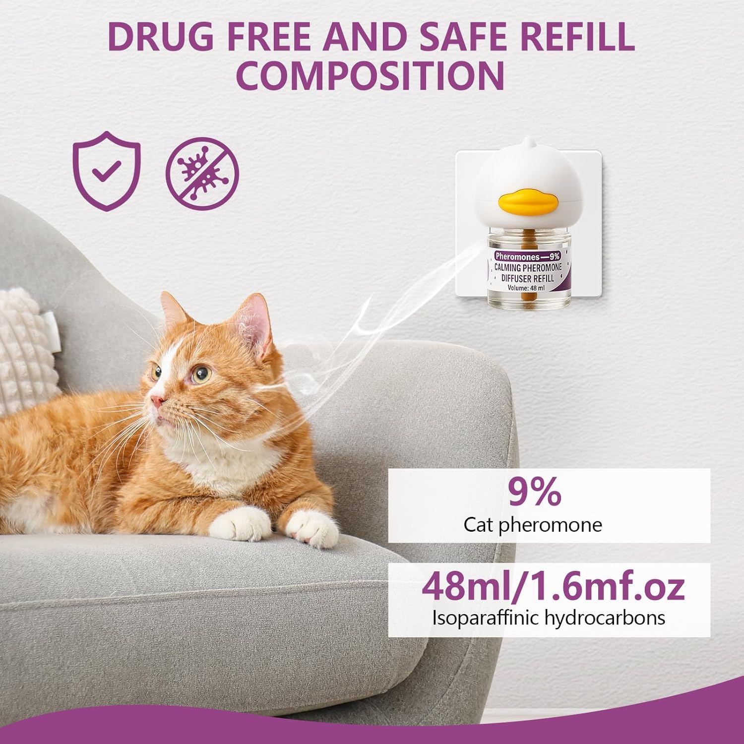Peturarion ambiente calmado para gatos: ideal para salas de estar.