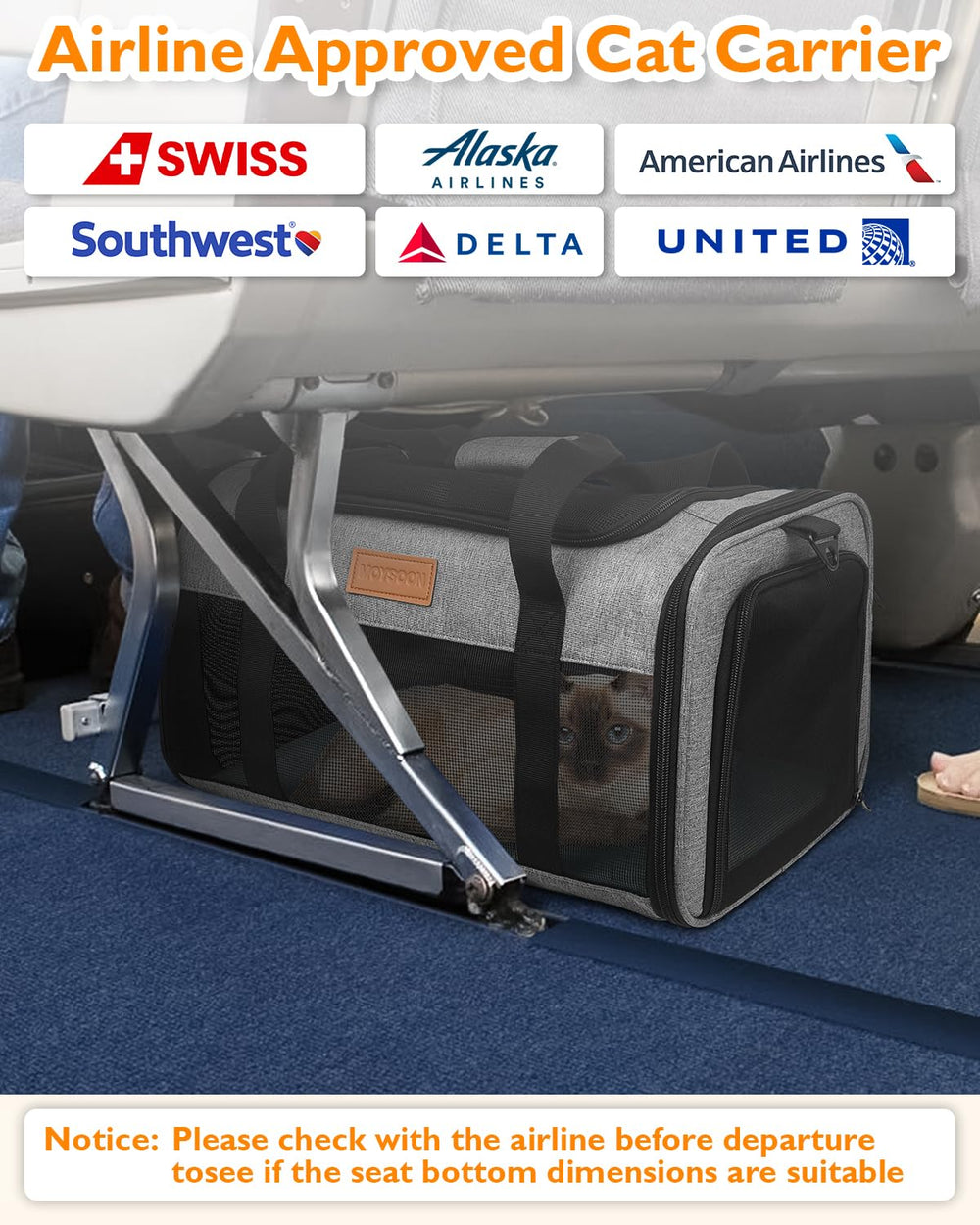Petux transportín, apertura superior, facilita colocar la mascota sin abrir todo.