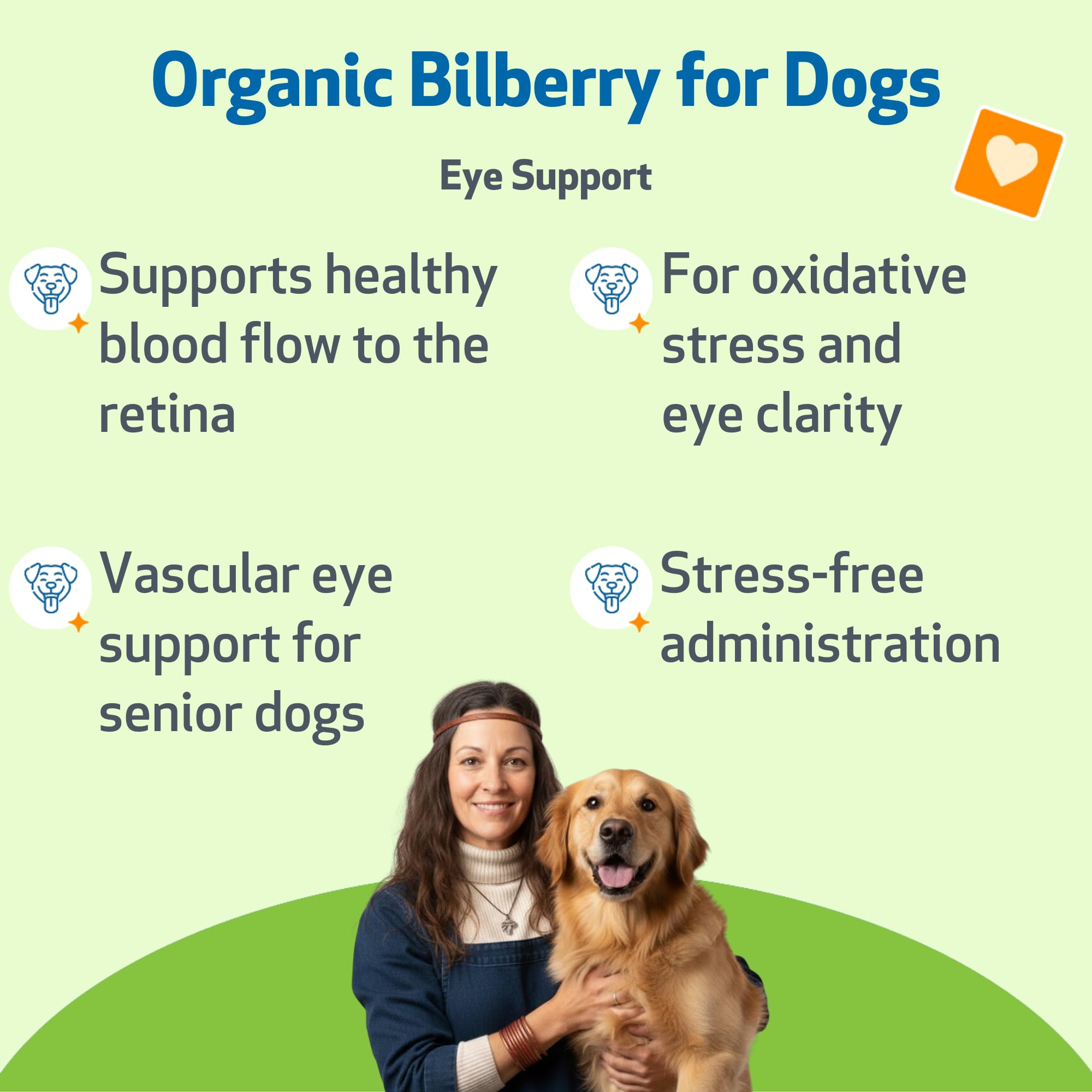 Pet Wellbeing Bilberry para perros, gotero práctico para administración
