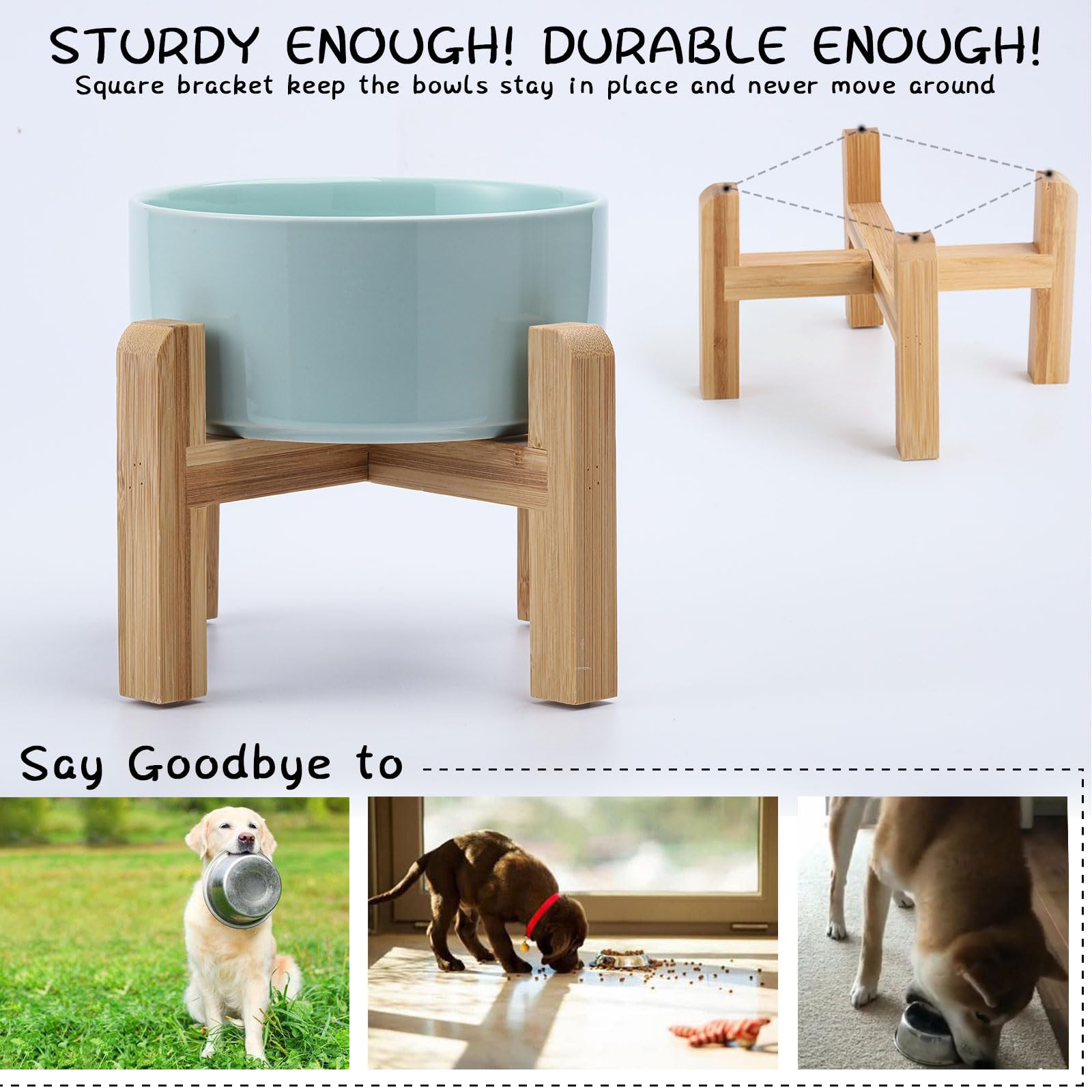 Petygooing diseño moderno con base de bambú, ideal para decorar cualquier hogar.