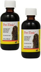 Pfizer Animal Pet Tinic 4 Oz 2 Pack, frente del envase, suplemento palatable para mascotas.